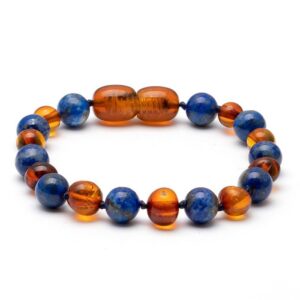 Barnsteen armband lapis lazuli
